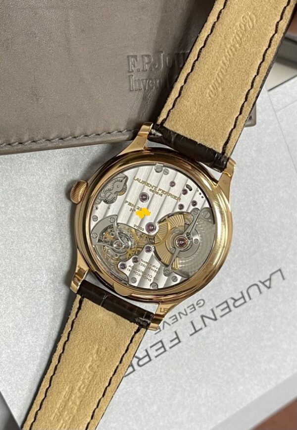 Laurent Ferrier Galet Micro-rotor Pink Gold Blue Dial 229.01